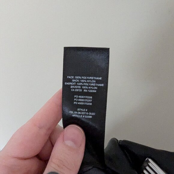 Aritzia Wilfred Elaine Vegan Leather Pants Black Size 0 - Picture 9 of 10